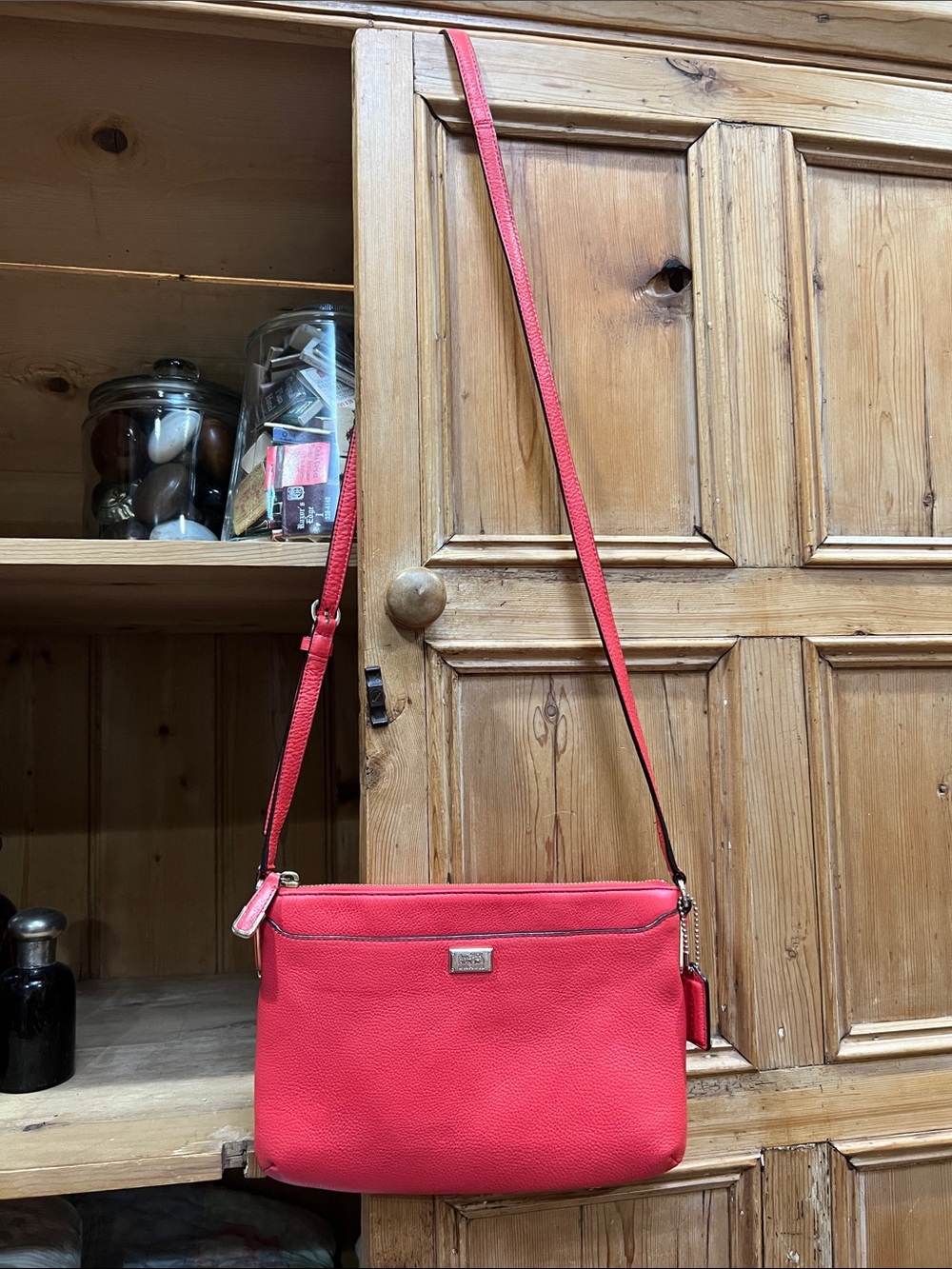 Coach Madison East West Swingpack Leather Crossbody
